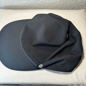 Lululemon‎ Black Baseball Cap Unstructured Soft Fabric Adjustable Back